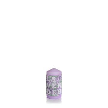 Świeca Lavender Time słupek 50x100 mm Kolor: fioletowy