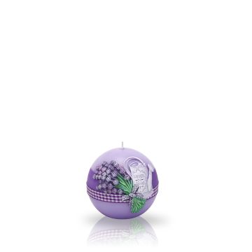 Świeca Lavender Garden kula 80 mm Kolor: fioletowy