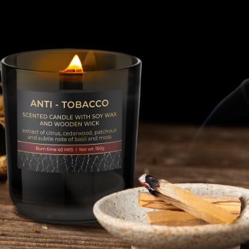 Świeca zapachowa w szkle Anti-Tobacco 150 g