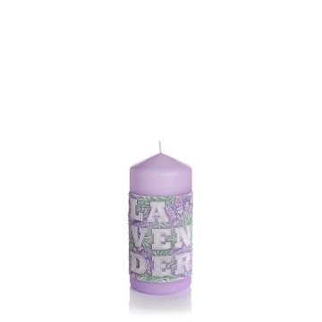 Świeca Lavender Time słupek 70x150 mm Kolor: fioletowy