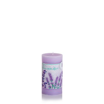 Świeca Lavender słupek 70x140 mm Kolor: fioletowy