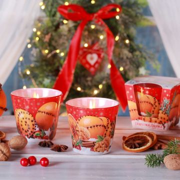 Świeca zapachowa w szkle Christmas Orange 115 g