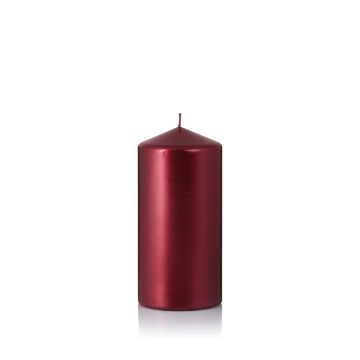 Świeca Classic słupek 70x150 mm metalik Kolor: bordowy metalik