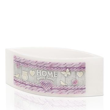 Świeca Home lampion łezka 265x95 mm Kolor: biały