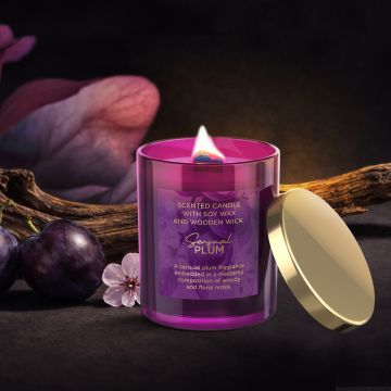 Candle in glass Sensual Plum with lid 220 g 1.jpg
