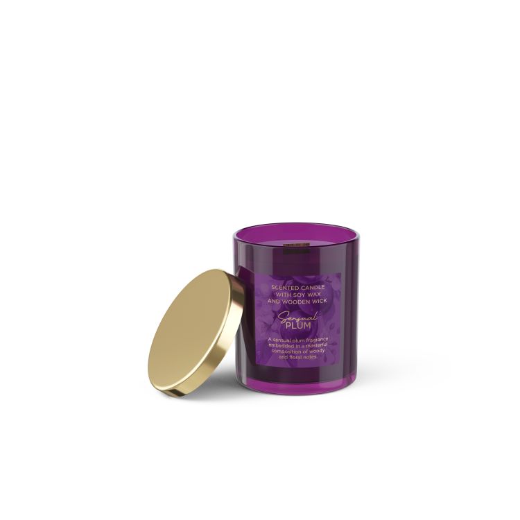Candle in glass Sensual Plum with lid 220 g.jpg