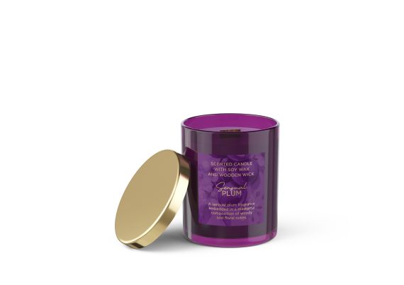 Candle in glass Sensual Plum with lid 220 g.jpg